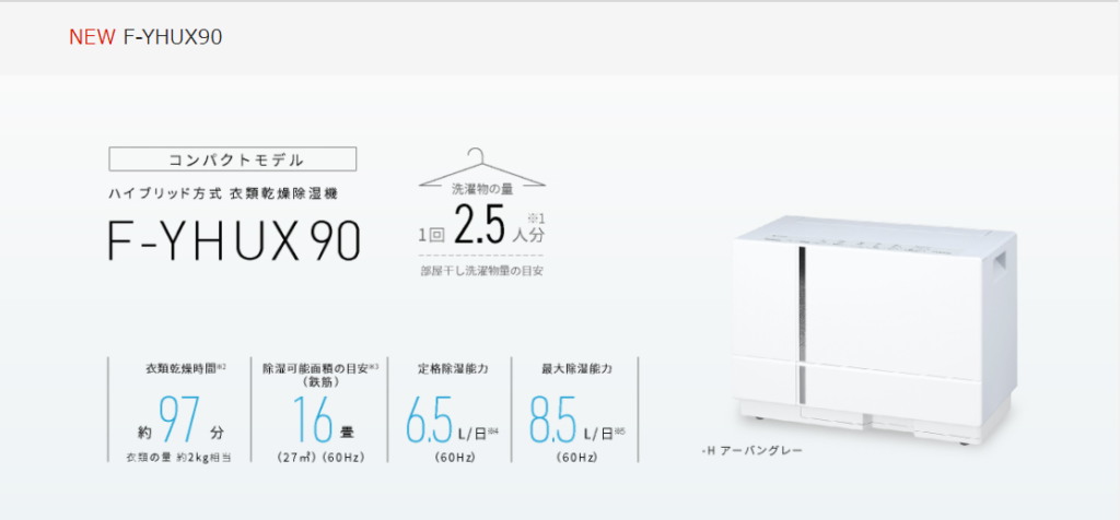 パナソニック除湿機